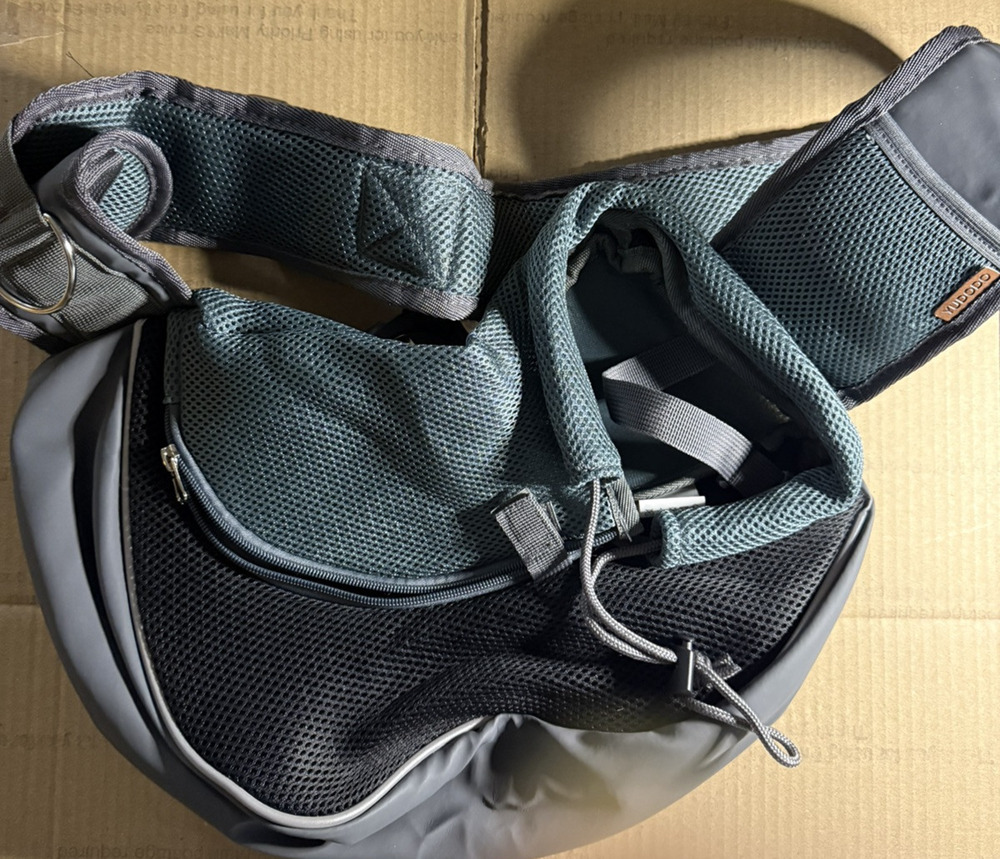 Pet Sling Carrier Breathable Mesh Travel Safe Bag Carrier Dogs, Cats, Size S